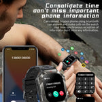 KR80 2.0インチ BT5.1 IP67 スポーツスマートウォッチ、Bluetooth通話 / 睡眠 / 血中酸素 / 心拍数 / 血圧健康モニター対応