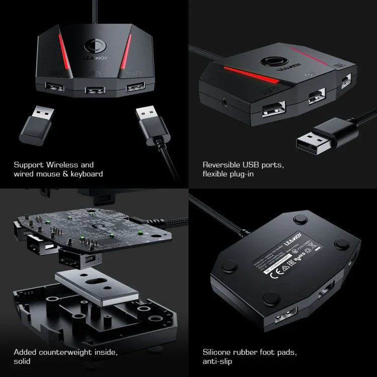 GameSir LeadJoy VX2 AimBox ゲームコンソール キーボードマウスコンバーター Xbox / PS4用