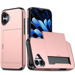 カードスロット付き耐衝撃アーマーiPhoneケース、iPhone 16用