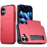 カードスロット付き耐衝撃アーマーiPhoneケース、iPhone 16用