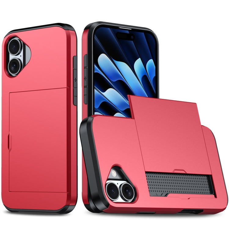 カードスロット付き耐衝撃アーマーiPhoneケース、iPhone Air用、iPhone 16 Pro Max用、iPhone 16 Pro用、iPhone 16 Plus用
