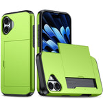 カードスロット付き耐衝撃アーマーiPhoneケース、iPhone Air用、iPhone 16 Pro Max用、iPhone 16 Pro用、iPhone 16 Plus用