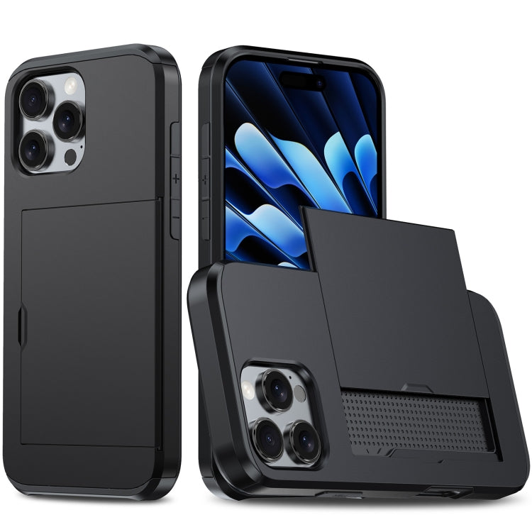 カードスロット付き耐衝撃アーマーiPhoneケース、iPhone Air用、iPhone 16 Pro Max用、iPhone 16 Pro用、iPhone 16 Plus用