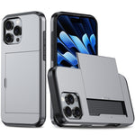 カードスロット付き耐衝撃アーマーiPhoneケース、iPhone Air用、iPhone 16 Pro Max用、iPhone 16 Pro用、iPhone 16 Plus用