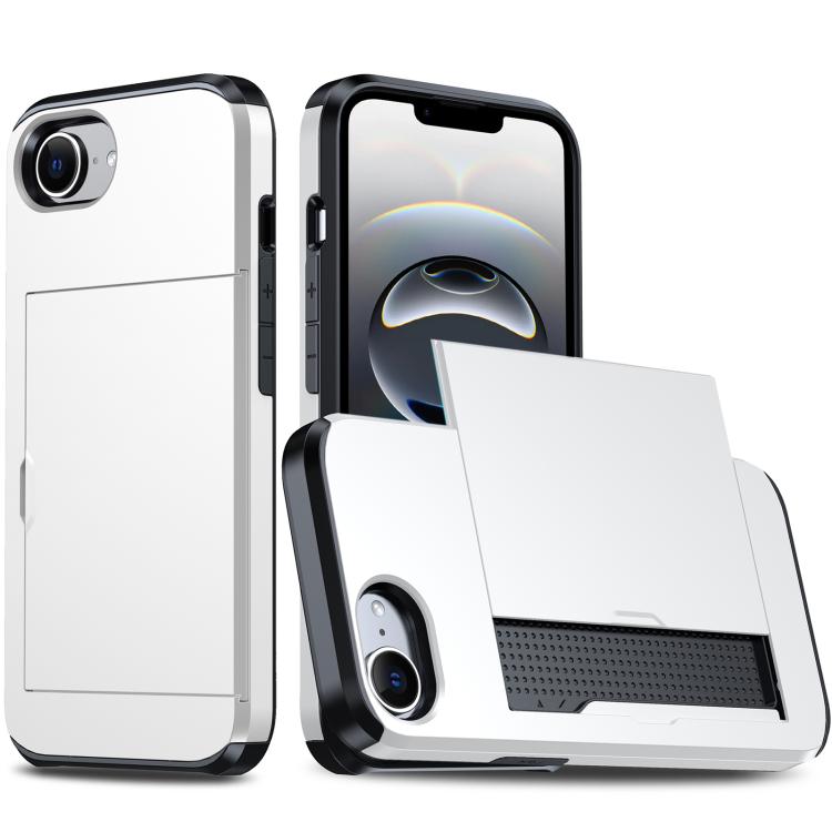 Shockproof Armor Phone Case with Card Slot, For iPhone 17e / 16e, For iPhone 17 Pro Max, For iPhone 17 Pro, For iPhone 17