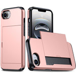 カードスロット付き耐衝撃アーマースマホケース、iPhone 17e / 16e用、iPhone 17 Pro Max用、iPhone 17 Pro用、iPhone 17用