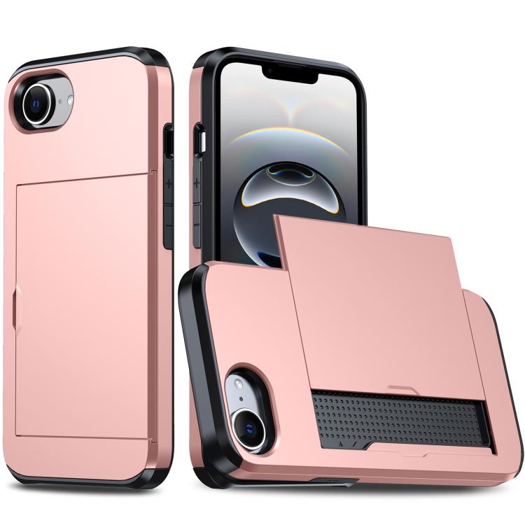 カードスロット付き耐衝撃アーマースマホケース、iPhone 17e / 16e用、iPhone 17 Pro Max用、iPhone 17 Pro用、iPhone 17用