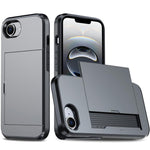 カードスロット付き耐衝撃アーマースマホケース、iPhone 17e / 16e用、iPhone 17 Pro Max用、iPhone 17 Pro用、iPhone 17用