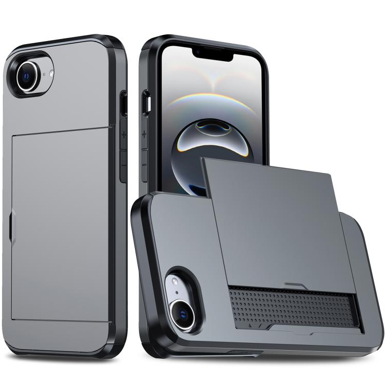 カードスロット付き耐衝撃アーマースマホケース、iPhone 17e / 16e用、iPhone 17 Pro Max用、iPhone 17 Pro用、iPhone 17用