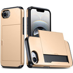 カードスロット付き耐衝撃アーマースマホケース、iPhone 17e / 16e用、iPhone 17 Pro Max用、iPhone 17 Pro用、iPhone 17用