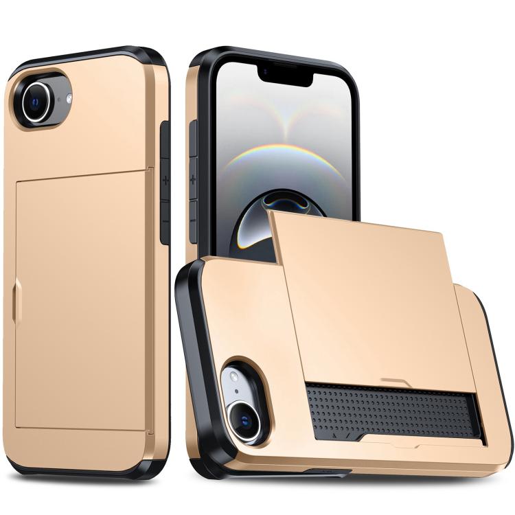 カードスロット付き耐衝撃アーマースマホケース、iPhone 17e / 16e用、iPhone 17 Pro Max用、iPhone 17 Pro用、iPhone 17用