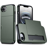 カードスロット付き耐衝撃アーマースマホケース、iPhone 17e / 16e用、iPhone 17 Pro Max用、iPhone 17 Pro用、iPhone 17用