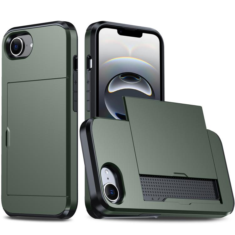 カードスロット付き耐衝撃アーマースマホケース、iPhone 17e / 16e用、iPhone 17 Pro Max用、iPhone 17 Pro用、iPhone 17用