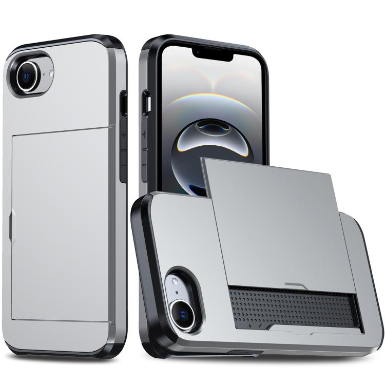 カードスロット付き耐衝撃アーマースマホケース、iPhone 17e / 16e用、iPhone 17 Pro Max用、iPhone 17 Pro用、iPhone 17用
