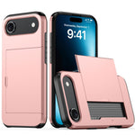 カードスロット付き耐衝撃アーマーiPhoneケース、iPhone Air用、iPhone 16 Pro Max用、iPhone 16 Pro用、iPhone 16 Plus用