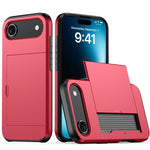 カードスロット付き耐衝撃アーマーiPhoneケース、iPhone Air用、iPhone 16 Pro Max用、iPhone 16 Pro用、iPhone 16 Plus用