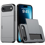 カードスロット付き耐衝撃アーマーiPhoneケース、iPhone Air用、iPhone 16 Pro Max用、iPhone 16 Pro用、iPhone 16 Plus用