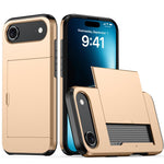 カードスロット付き耐衝撃アーマーiPhoneケース、iPhone Air用、iPhone 16 Pro Max用、iPhone 16 Pro用、iPhone 16 Plus用