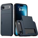 カードスロット付き耐衝撃アーマーiPhoneケース、iPhone Air用、iPhone 16 Pro Max用、iPhone 16 Pro用、iPhone 16 Plus用