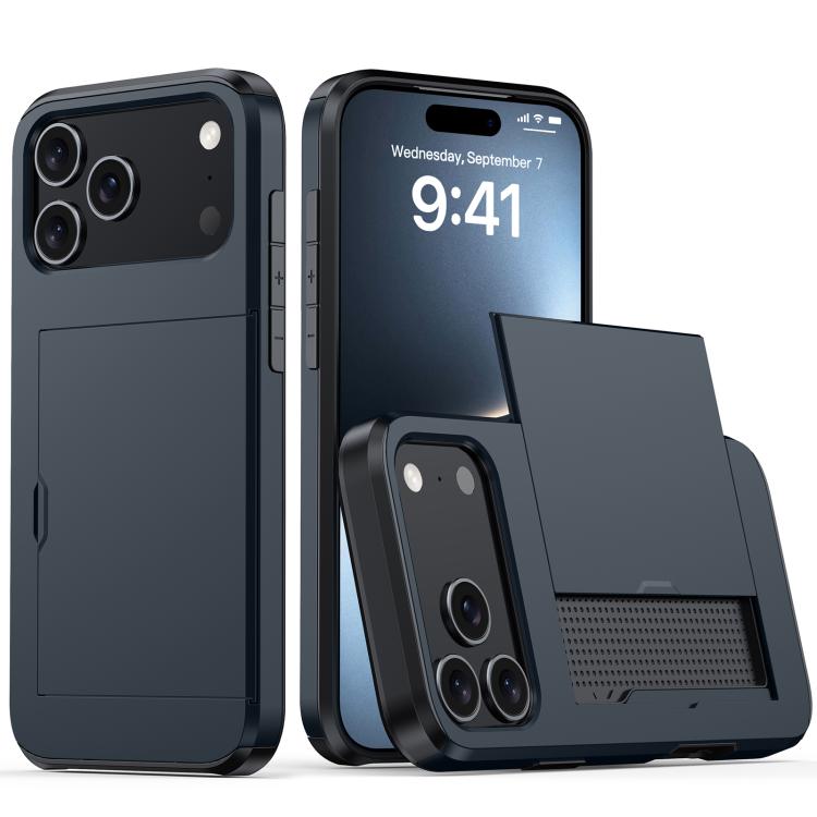 カードスロット付き耐衝撃アーマースマホケース、iPhone 17e / 16e用、iPhone 17 Pro Max用、iPhone 17 Pro用、iPhone 17用