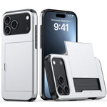 カードスロット付き耐衝撃アーマースマホケース、iPhone 17e / 16e用、iPhone 17 Pro Max用、iPhone 17 Pro用、iPhone 17用