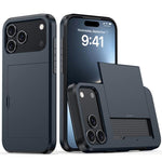カードスロット付き耐衝撃アーマースマホケース、iPhone 17e / 16e用、iPhone 17 Pro Max用、iPhone 17 Pro用、iPhone 17用