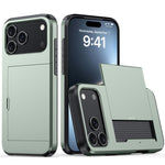 カードスロット付き耐衝撃アーマースマホケース、iPhone 17e / 16e用、iPhone 17 Pro Max用、iPhone 17 Pro用、iPhone 17用