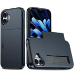 カードスロット付き耐衝撃アーマースマホケース、iPhone 17e / 16e用、iPhone 17 Pro Max用、iPhone 17 Pro用、iPhone 17用