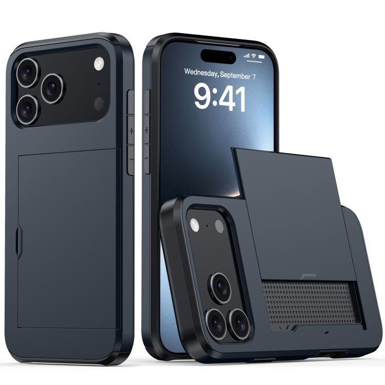 カードスロット付き耐衝撃アーマースマホケース、iPhone 17e / 16e用、iPhone 17 Pro Max用、iPhone 17 Pro用、iPhone 17用