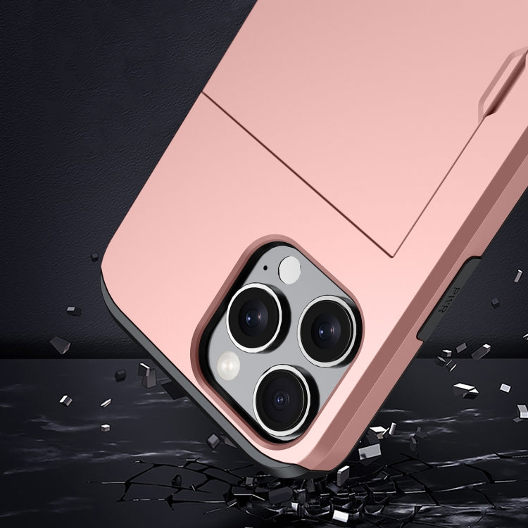 カードスロット付き耐衝撃アーマーiPhoneケース、iPhone 16用
