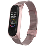 For Xiaomi Mi Band 4 / 3 Milanese Metal Replacement Strap Watchband, Silver, Black, Rose Gold, Rose Pink, Black Red, Black Green, Pink, Colorful, Green, Pearlescent Blue, Blue, Purple, Red