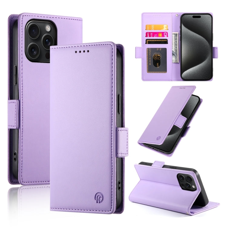 サイドバックルマグネティックフロストレザー製フォンケース、iPhone 16 Pro 用、iPhone 16 Plus 用、iPhone 16 用、iPhone 15 Pro Max 用、iPhone 15 Pro 用、iPhone 15 Plus 用