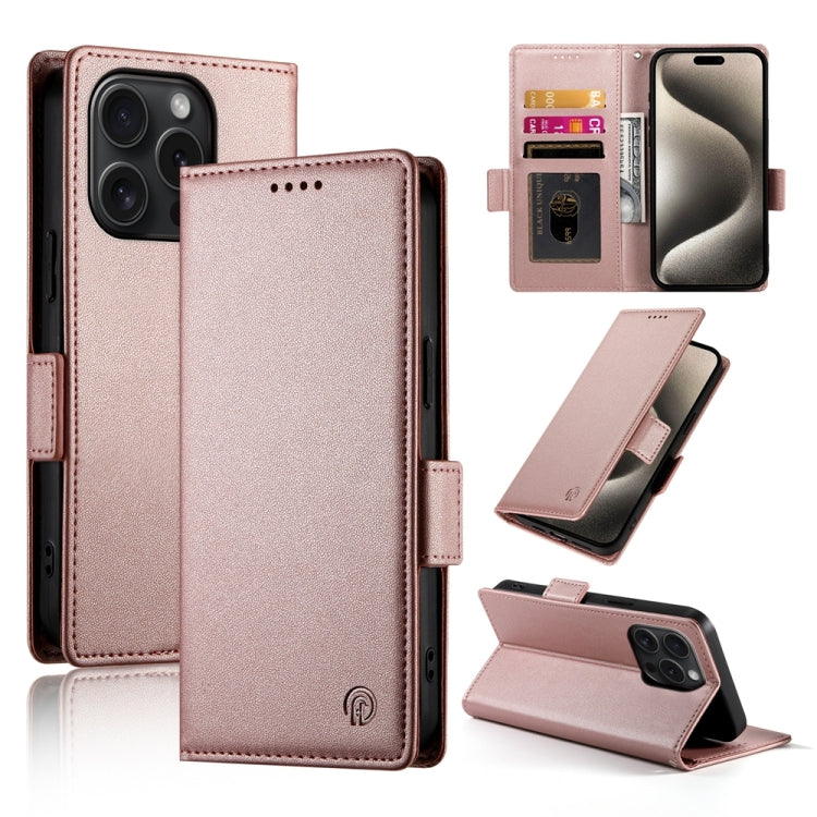 サイドバックルマグネティックフロストレザー製フォンケース、iPhone 16 Pro 用、iPhone 16 Plus 用、iPhone 16 用、iPhone 15 Pro Max 用、iPhone 15 Pro 用、iPhone 15 Plus 用