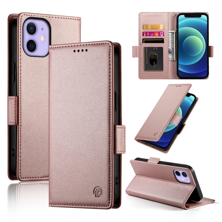 サイドバックルマグネティックフロストレザー製フォンケース、iPhone 12 mini 用、iPhone 11 Pro Max 用、iPhone 11 用、iPhone 11 Pro 用、iPhone X / XS 用、iPhone XR 用