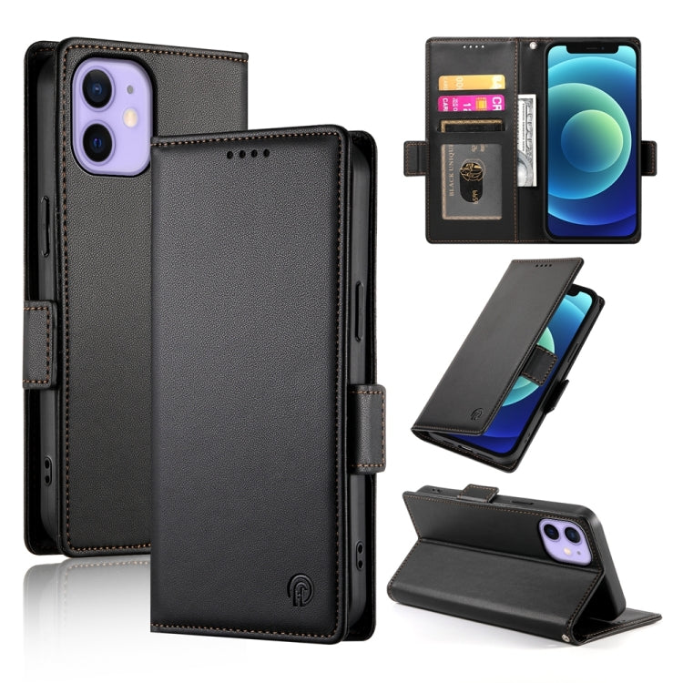 サイドバックルマグネティックフロストレザー製フォンケース、iPhone 12 mini 用、iPhone 11 Pro Max 用、iPhone 11 用、iPhone 11 Pro 用、iPhone X / XS 用、iPhone XR 用