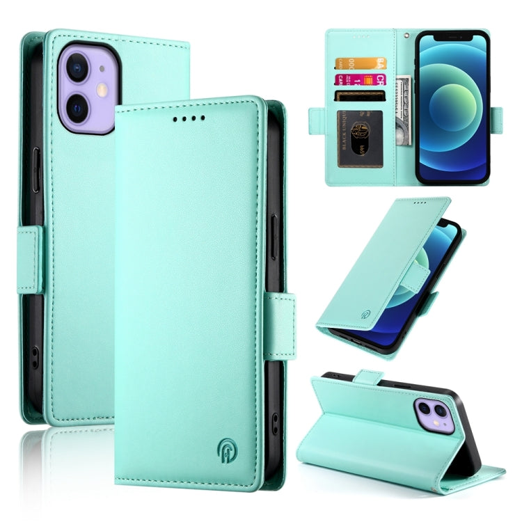 サイドバックルマグネティックフロストレザー製フォンケース、iPhone 12 mini 用、iPhone 11 Pro Max 用、iPhone 11 用、iPhone 11 Pro 用、iPhone X / XS 用、iPhone XR 用