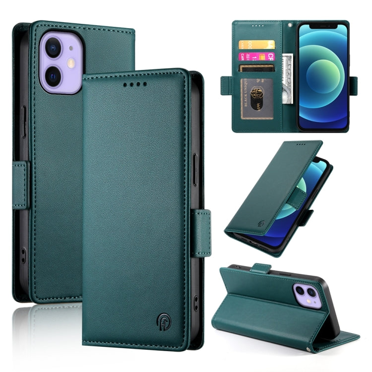 サイドバックルマグネティックフロストレザー製フォンケース、iPhone 12 mini 用、iPhone 11 Pro Max 用、iPhone 11 用、iPhone 11 Pro 用、iPhone X / XS 用、iPhone XR 用