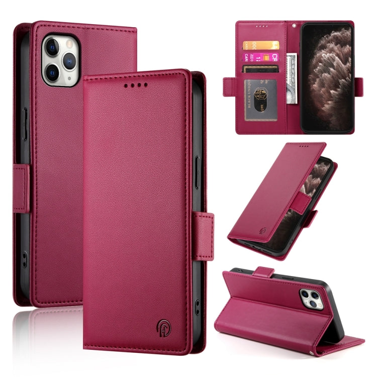 サイドバックルマグネティックフロストレザー製フォンケース、iPhone 12 mini 用、iPhone 11 Pro Max 用、iPhone 11 用、iPhone 11 Pro 用、iPhone X / XS 用、iPhone XR 用