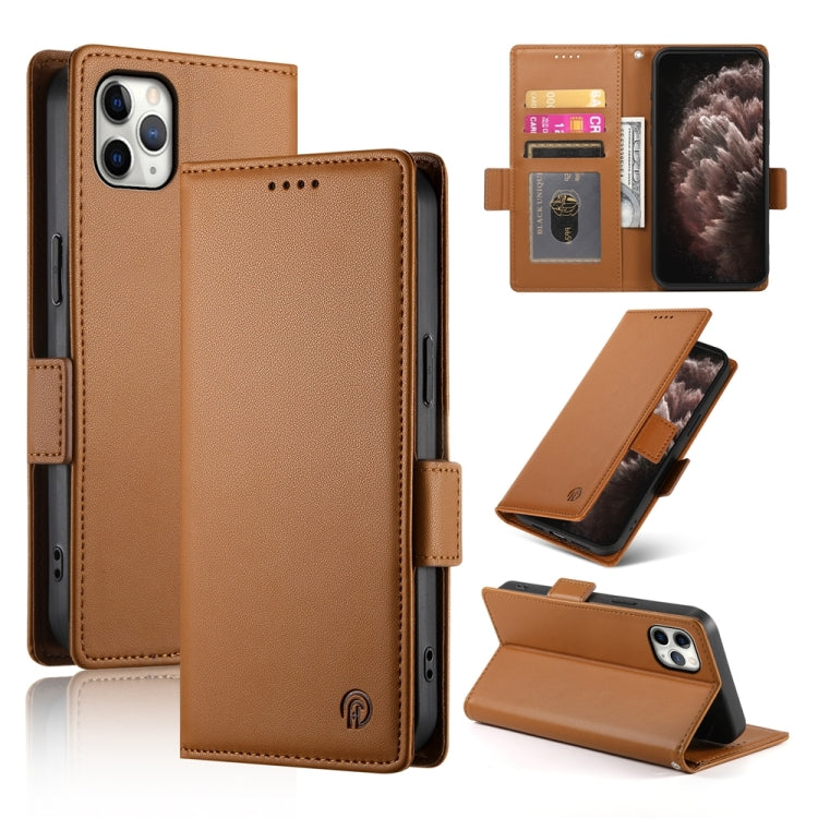 サイドバックルマグネティックフロストレザー製フォンケース、iPhone 12 mini 用、iPhone 11 Pro Max 用、iPhone 11 用、iPhone 11 Pro 用、iPhone X / XS 用、iPhone XR 用