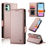 サイドバックルマグネティックフロストレザー製フォンケース、iPhone 12 mini 用、iPhone 11 Pro Max 用、iPhone 11 用、iPhone 11 Pro 用、iPhone X / XS 用、iPhone XR 用