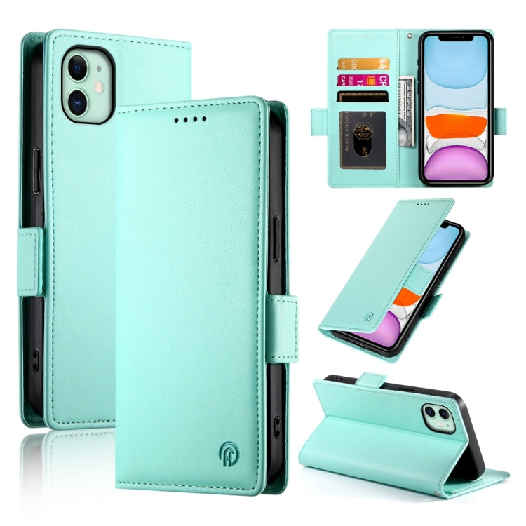 サイドバックルマグネティックフロストレザー製フォンケース、iPhone 12 mini 用、iPhone 11 Pro Max 用、iPhone 11 用、iPhone 11 Pro 用、iPhone X / XS 用、iPhone XR 用