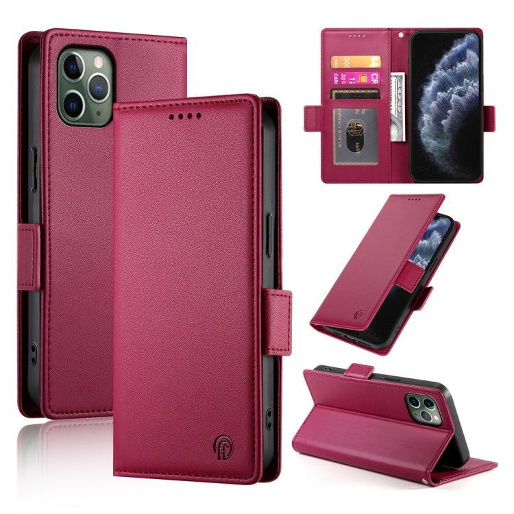 サイドバックルマグネティックフロストレザー製フォンケース、iPhone 12 mini 用、iPhone 11 Pro Max 用、iPhone 11 用、iPhone 11 Pro 用、iPhone X / XS 用、iPhone XR 用