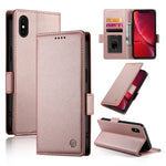 サイドバックルマグネティックフロストレザー製フォンケース、iPhone 12 mini 用、iPhone 11 Pro Max 用、iPhone 11 用、iPhone 11 Pro 用、iPhone X / XS 用、iPhone XR 用