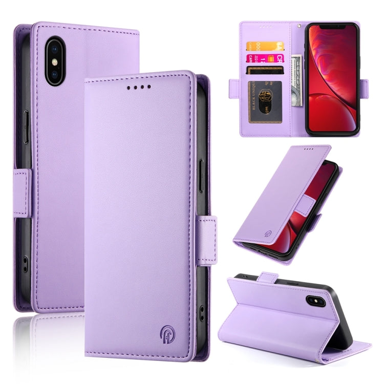 サイドバックルマグネティックフロストレザー製フォンケース、iPhone 12 mini 用、iPhone 11 Pro Max 用、iPhone 11 用、iPhone 11 Pro 用、iPhone X / XS 用、iPhone XR 用
