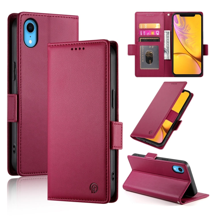サイドバックルマグネティックフロストレザー製フォンケース、iPhone 12 mini 用、iPhone 11 Pro Max 用、iPhone 11 用、iPhone 11 Pro 用、iPhone X / XS 用、iPhone XR 用