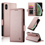 サイドバックルマグネットマットレザーケース、iPhone XS Max用、iPhone 8 Plus / 7 Plus用
