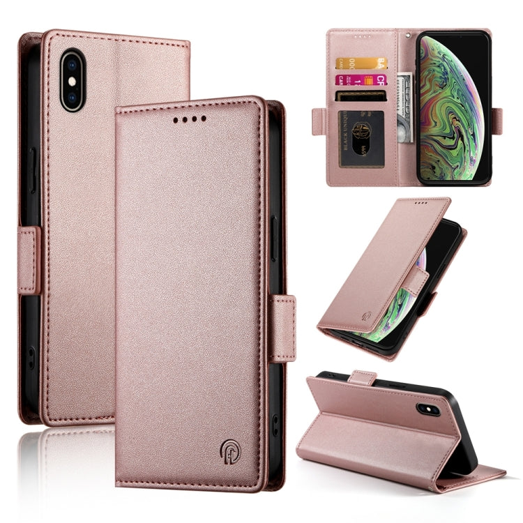サイドバックルマグネットマットレザーケース、iPhone XS Max用、iPhone 8 Plus / 7 Plus用
