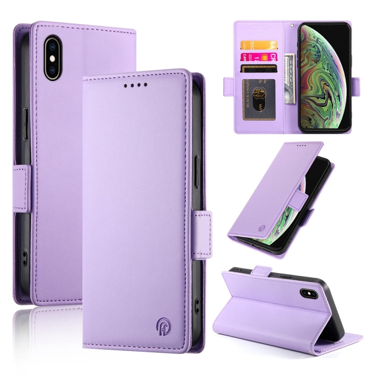 サイドバックルマグネットマットレザーケース、iPhone XS Max用、iPhone 8 Plus / 7 Plus用