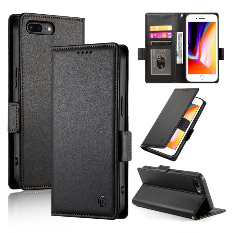サイドバックルマグネットマットレザーケース、iPhone XS Max用、iPhone 8 Plus / 7 Plus用