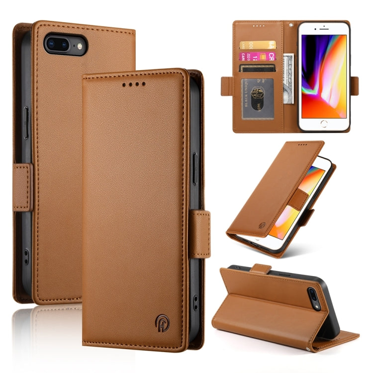 サイドバックルマグネットマットレザーケース、iPhone XS Max用、iPhone 8 Plus / 7 Plus用